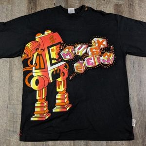 Miskeen Robot Wrap around Graphic Shirt XL